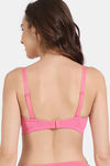 Zivame Padded Non Wired 3/4th Coverage T-Shirt Bra - Pink Lemonade — thumbnail 2